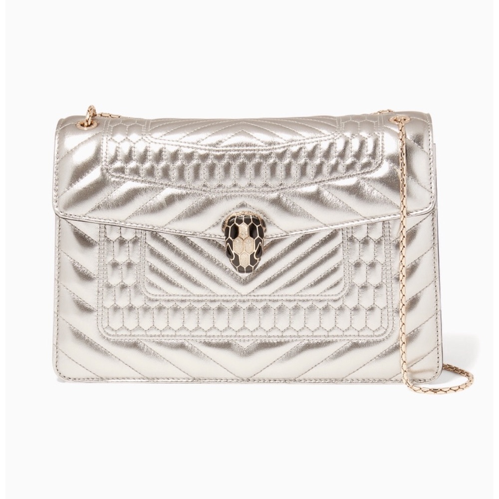 BVLGARI NWT Serpenti Silver Quilt Limited Edition! - Picture 2 of 8